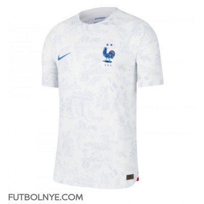 Camiseta Francia Karim Benzema #19 Visitante Equipación Mundial 2022 manga corta